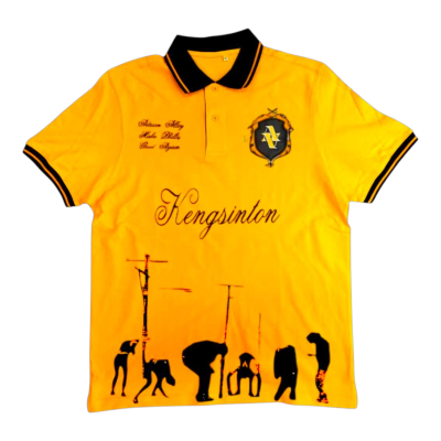Polo Bordado Amarillo "Kensington" Premium Adrian Alley...