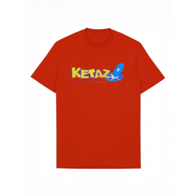 Camiseta Ketazo x Omaruco Negra y Roja Adrian Alley...