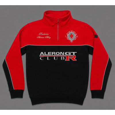 Sudadera zip roja "Scuderia Collection"