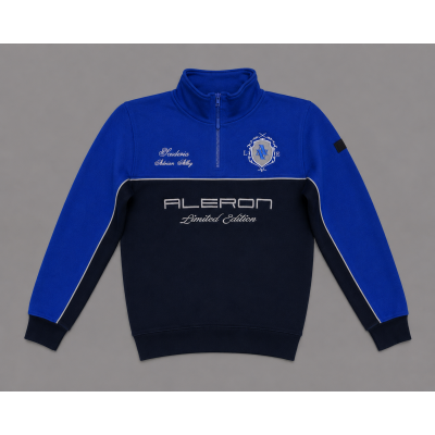 Sudadera zip azul "Scuderia Collection"